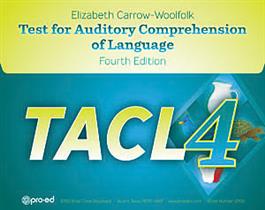 Tacl 4 Test For Auditory Comprehension Of Language Fourth