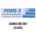 PDMS-3 Online Examiner Record Booklets–Scoring Code Only (25 Uses)