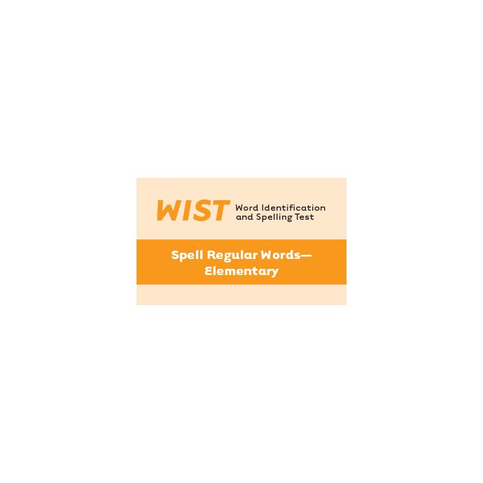 WIST Elementary Spelling Card