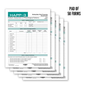 HAPP-3 Multisyllabic Word Screening Record Forms (Pad of 50)