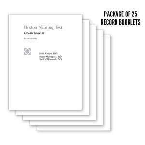 Boston Naming Test - Second Edition, Record Booklets (25)