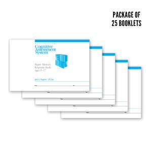 Reorderable Forms for the PREVIOUS Edition: CAS Figure Memory Response Booklets, Ages 5-17 (25)