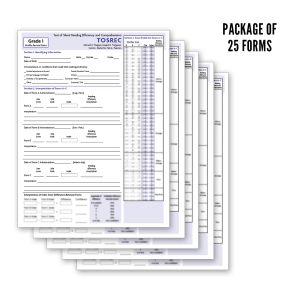 TOSREC Profile Record Forms, Grade 1 (25)