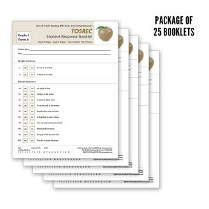 TOSREC Student Response Booklet, Form A (Grade 5)