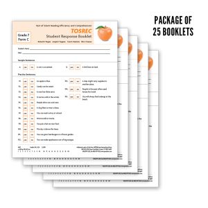 TOSREC Student Response Booklet, Form C (Grade 7)