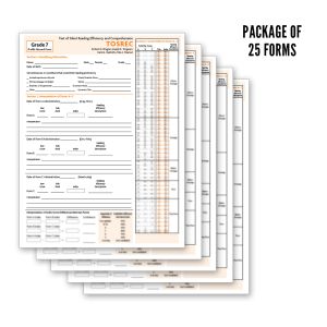 TOSREC Profile Record Forms, Grade 7 (25)