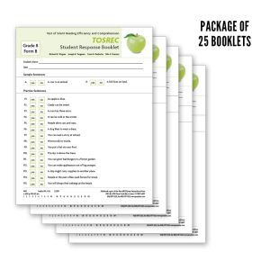 TOSREC Student Response Booklet, Form B (Grade 8)