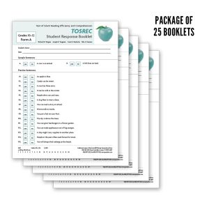 TOSREC Student Response Booklet, Form A (Grade 10-12)