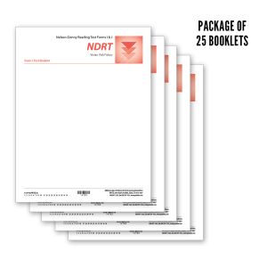 NDRT I & J-Test Form J Test Booklet (25) with Administration Instructions Booklet