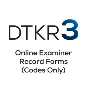 DTKR-3 Online Examiner Record Forms (Codes Only)