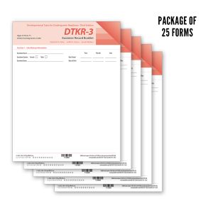 DTKR-3 Examiner Record Booklets (25) with Access Codes