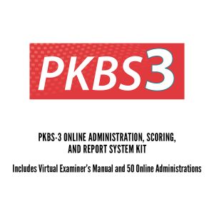 PKBS-3 Online Administration, Scoring, and Report System Kit with 50 online administrations