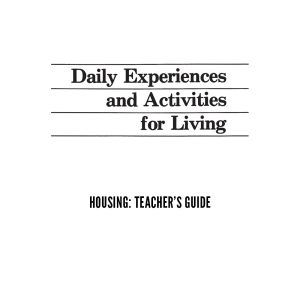 DEAL: Housing Teacher's Guide